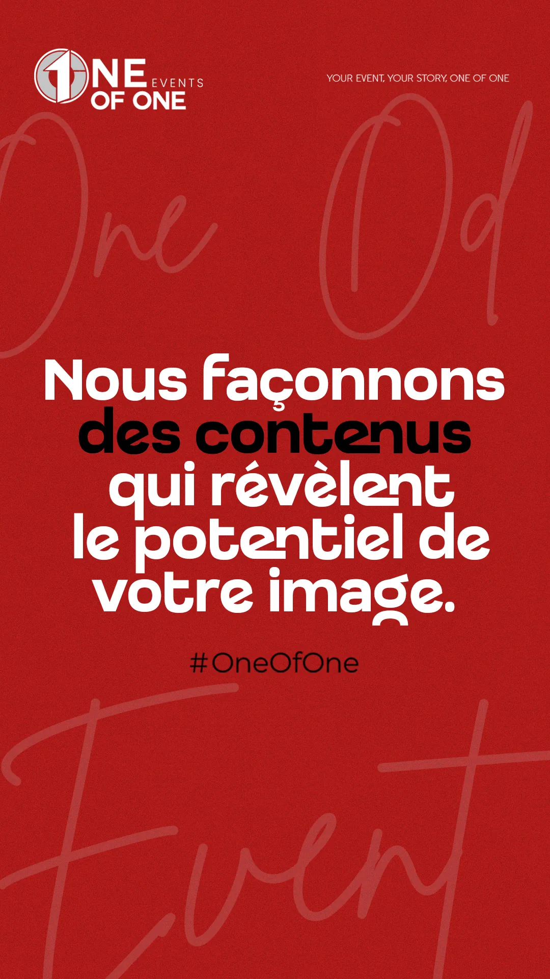One of One — Vignette contenu
