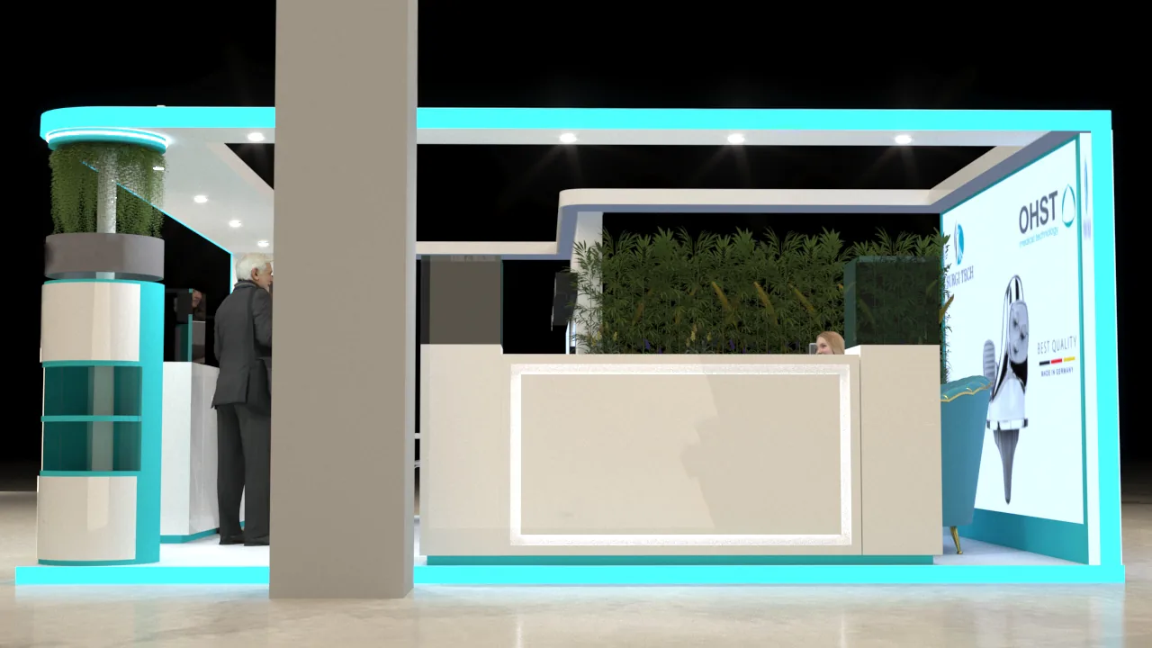 Stand & espace d’exposition — Projet 3D